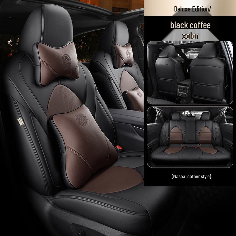 Universal Genuine Leather All-Season Car Seat Cover for Five-Seat Models