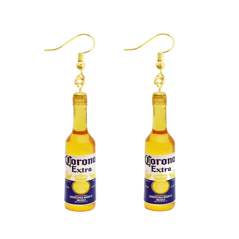 Women Earring Resin Drop Funny Custom Cute Girls Eardrop Kids Chocolate Strawberry Hamburger Dog Mushroom Broccoli Coffee