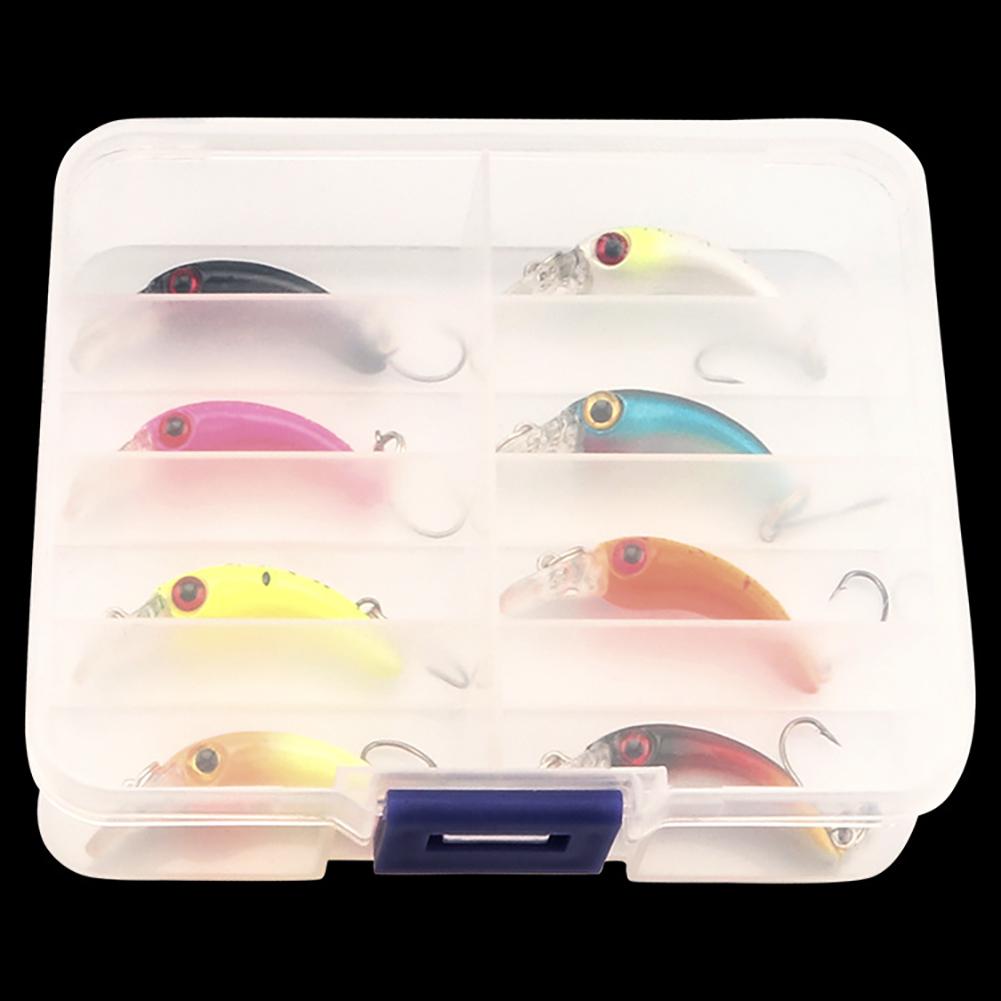 

8pcs Minnow Fishing Bait 4cm/1.5g Mini Lure Sinking Fake Bait Hard Bait Fishing Lures Wobblers Jerkbait Set 10x8.5x2.2cm43g