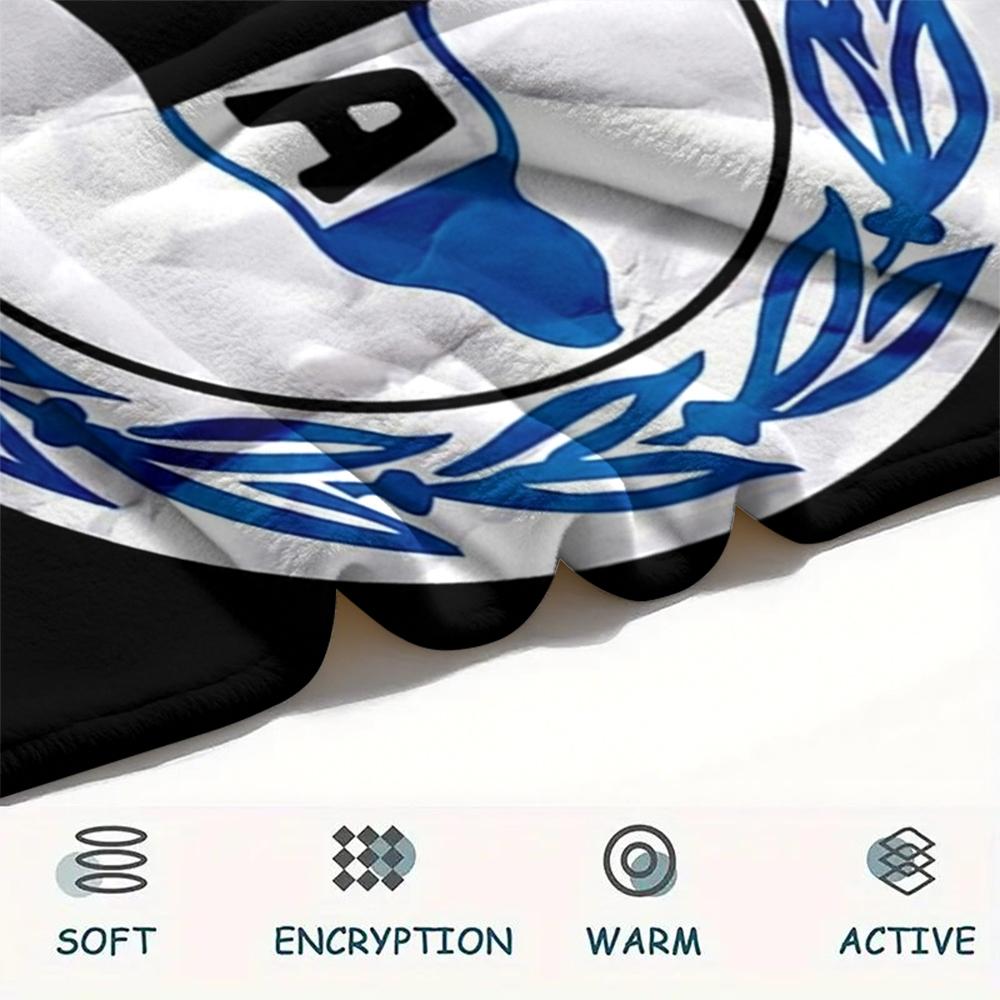 1PC Custom Name DSC Arminia Bielefeld Patterned Flannel Blanket Suitable For All Seasons for Home Decor Warmth and Comfort Gifts Holiday Present_xia