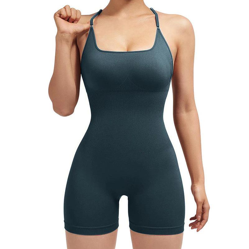 Women Yoga Jumpsuit Bodysuit Muay Thai Boxing Pilates Exercise Training Fitness Workout Sportwear Set Gym Quick Dry