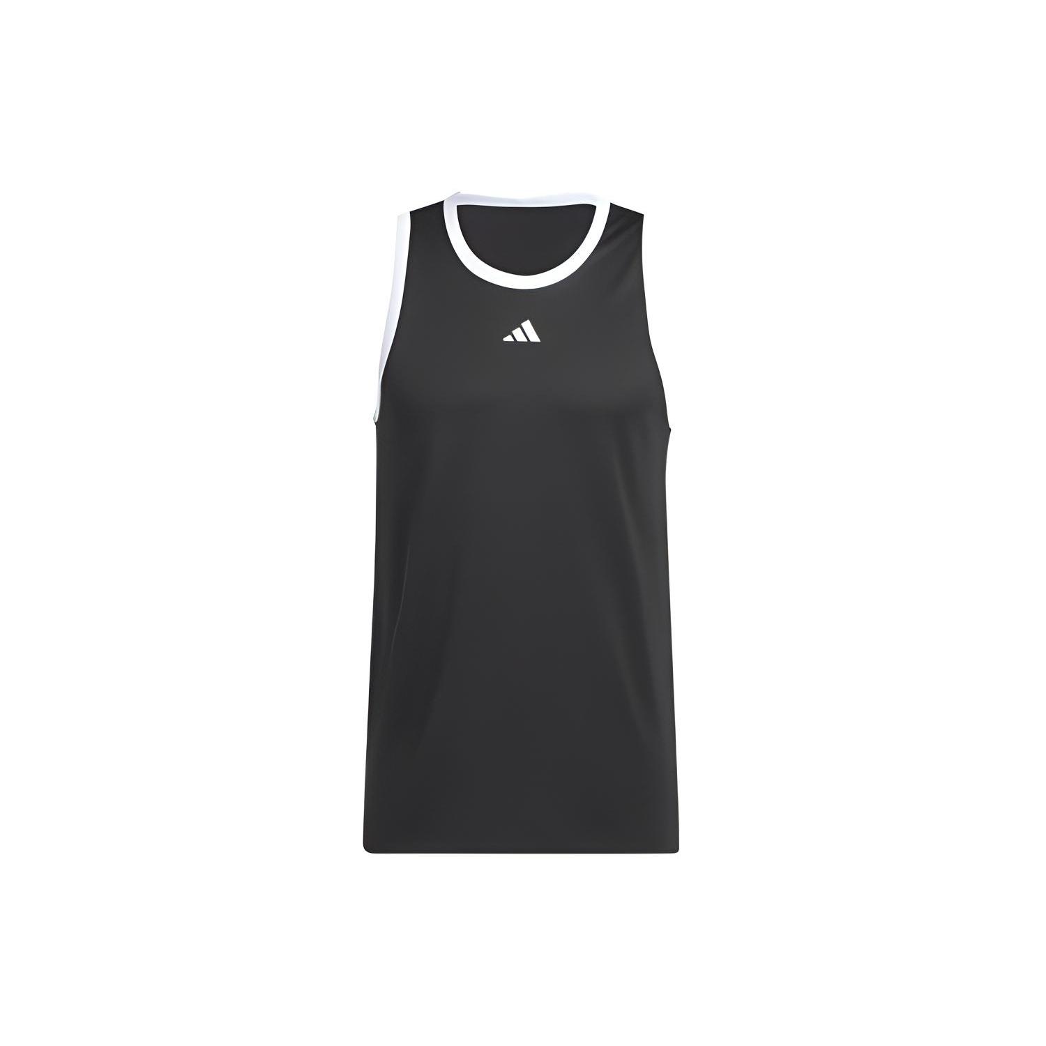adidas Legends Basketball 3-Stripes Tank Top  Black  Men s IC2457 M