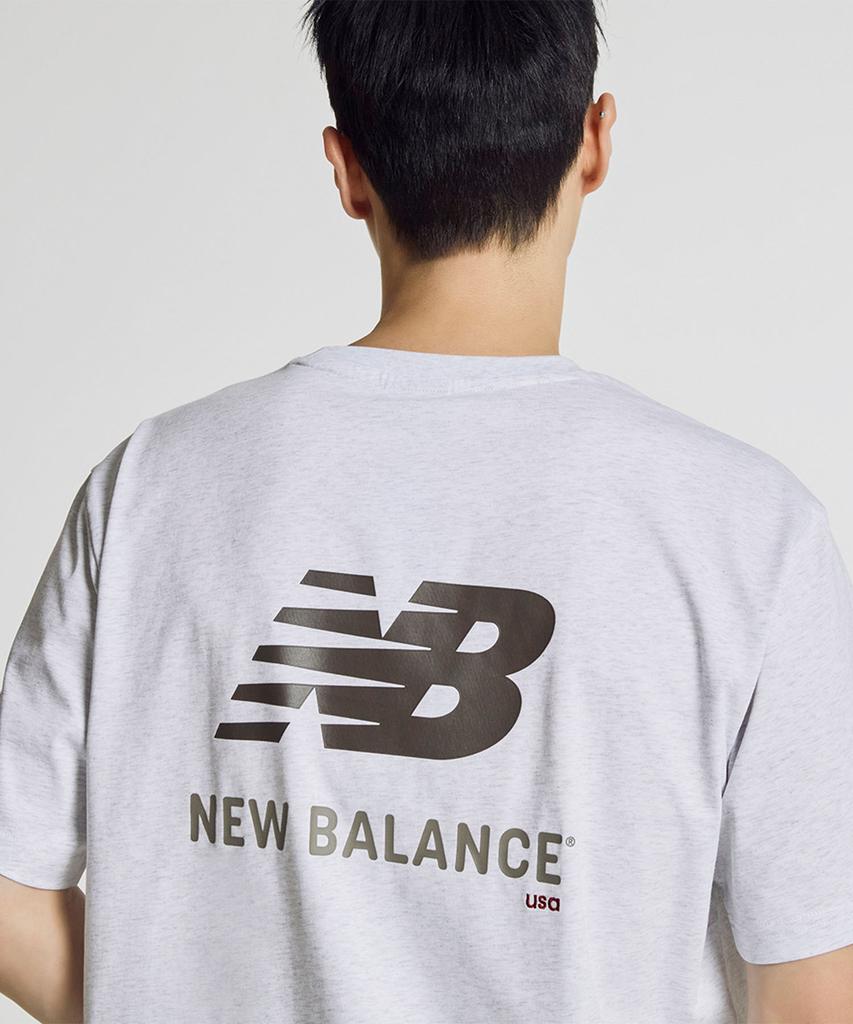 Nyuballanseu Nbneg21433 / Uni Essential Big Logo Short Sleeve T-Shirt (Light Gray)