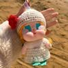 15cm Crybaby Doll Outfit Rose Beach Vacation Set Hat Skirt Cotton Dress Collectible Vinyl Figure