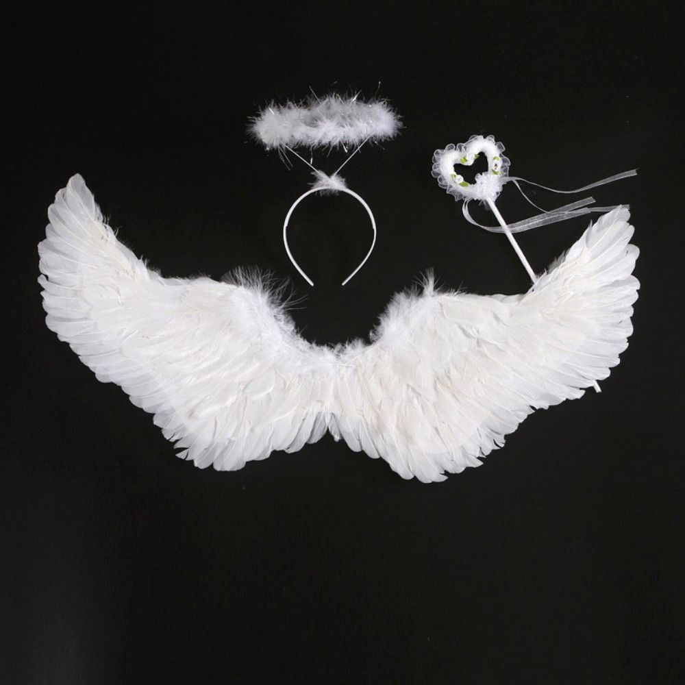 Sweet Demon Feather Wing Hair Band Halloween Cosplay Accessories Feather Wing  Cosplay Dress