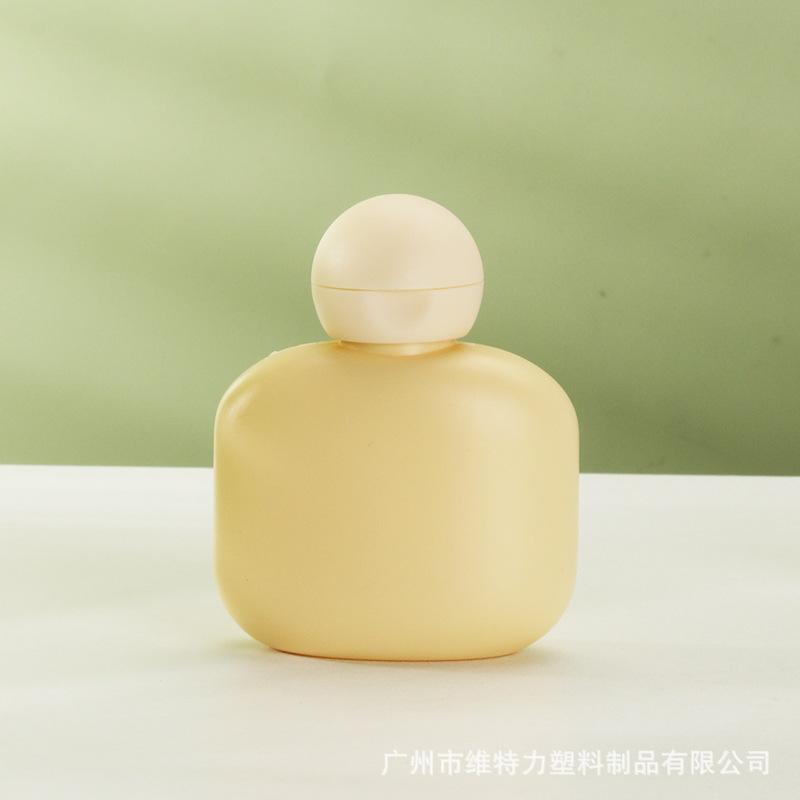 50ml Portable PE Refillable Lotion Bottle with Flip Cap in 4 Colors, Leak-Proof Container for Hand Cream Shampoo & More