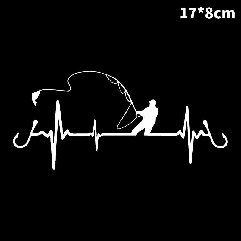 

Наклейки на автомобиль с полосой ЭКГ, виниловые водонепроницаемые наклейки, крутые лазерные светоотражающие наклейки для автомобилей, грузовиков, мотоциклов, аксессуары для декора