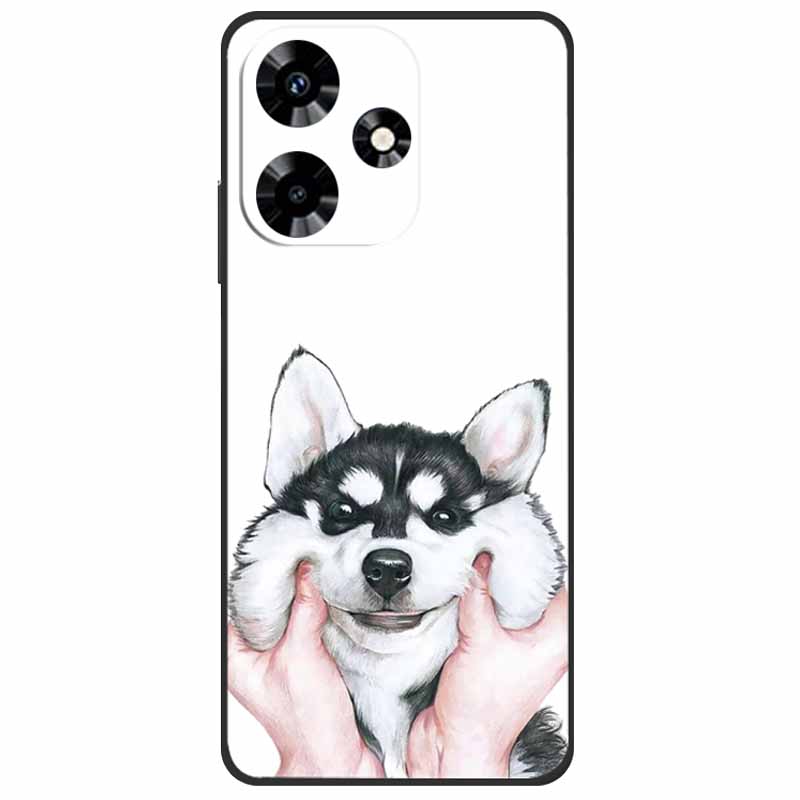 For Infinix Hot 30i NFC Case X669D Silicone Wolf Lion TPU Soft Fundas For Infinix Hot 30i X669C Hot30i 2023 Protector Black Capa