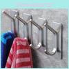 Durable Stainless Steel Coat Hooks Strong Adhesive Easy To Install In Any Room