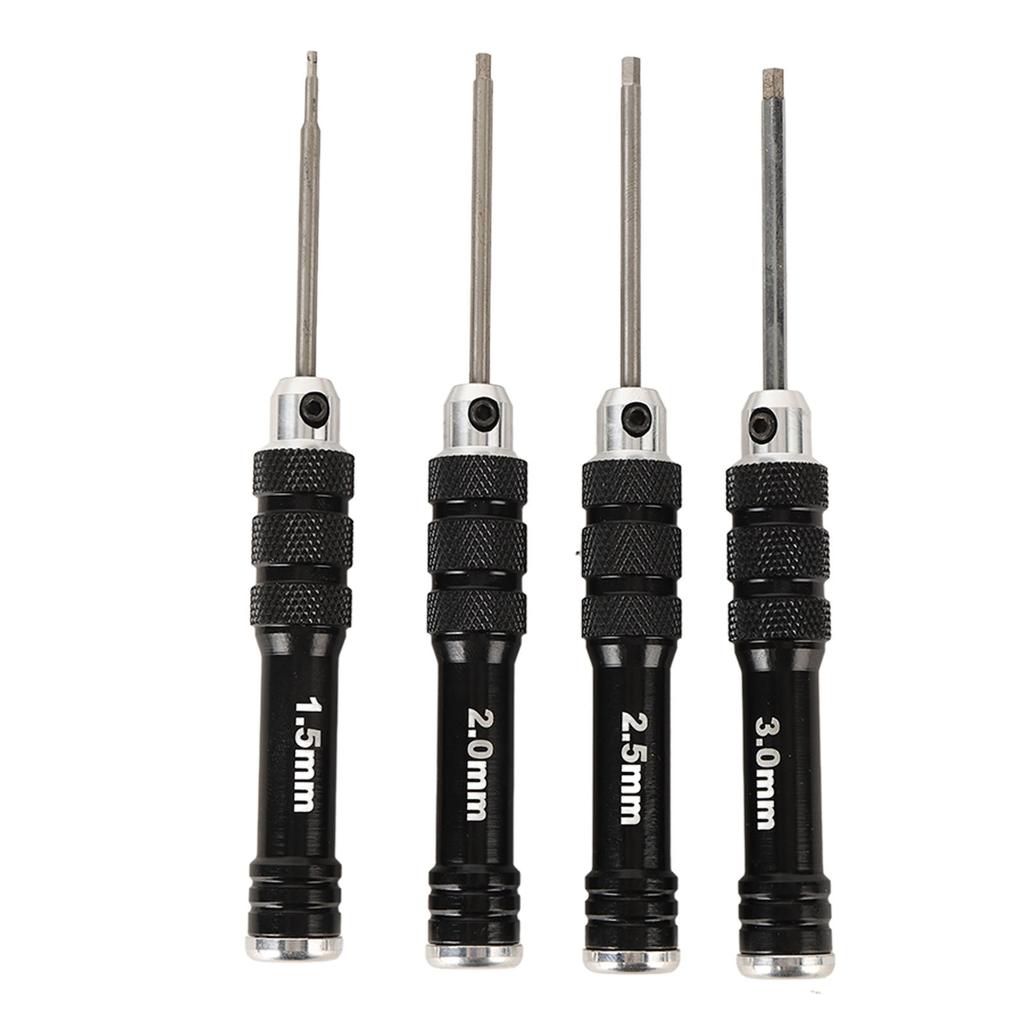 4 Stück Schraubendreher Ultraharter Rutschfester Griff Langlebig Rostfrei Schraubendreher-Set zum Reparieren Typ A