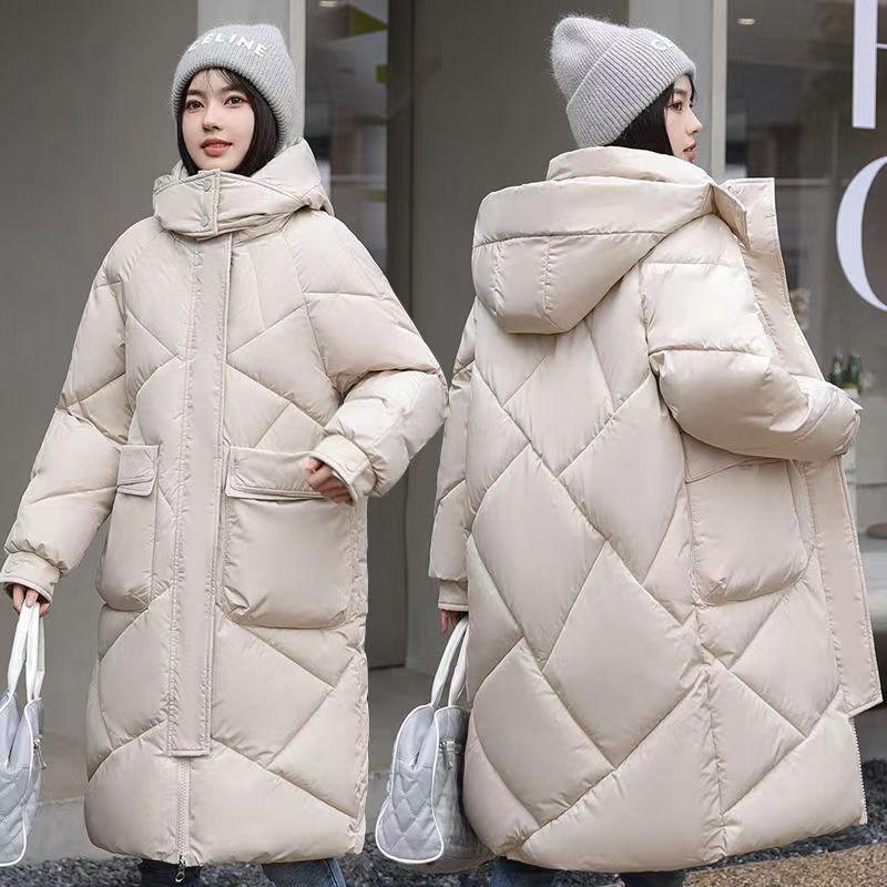 Thickened Down Cotton Jacket  Long Coats Winter New Style Women's Cotton Jacket Korean Version Loose Cotton Jacket