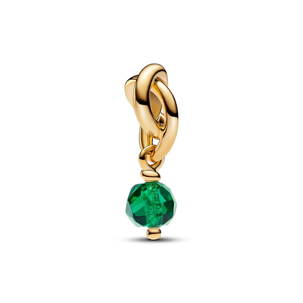 Neuer Avocado Doppel Hängeperle Kupfer Herz Charm Ewigkeit Kreis Anhänger Kompatibel Mit Authentischen Pandora Armbändern Halsketten DIY Schmuck