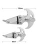 Stainless Steel Folding Tiger Claw Climbing Hook: Quick Release Gravity Hook for Outdoor Survival