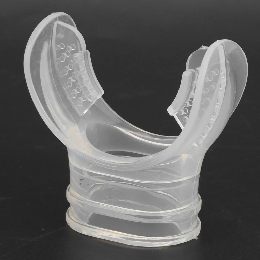 4pcs Transparent Silicone Bite Mouthpiece NonToxic Odourless for Professional Diving