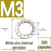 304 Stainless Steel External & Internal Tooth Lock Washer, Anti-Slip, Anti-Loosening, Size M6-M30