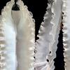 2 Yard Flounce Wave Lace Fabric 12cm Wide Fashion Pleat Mesh Organza Gradient Color Ruffle Dress Accessories