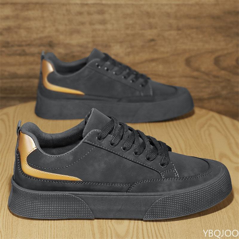 Spring New Trendy Soft Bottom Versatile Casual Board Shoes for Men Thick Bottom Anti Slip Simple Durable Trendy Shoes