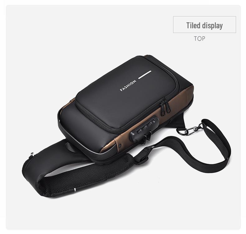 2023 Men's Waterproof Anti-theft Multi-function Crossbody Chest Bag