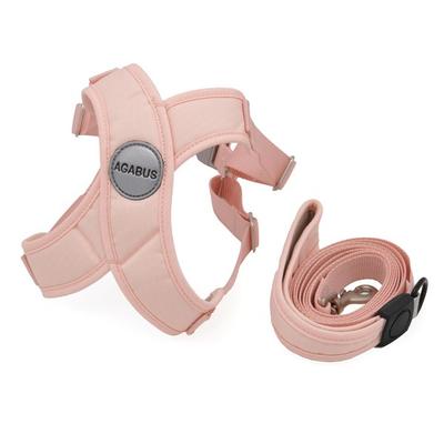 Sniff Pet Agabo Harness Leash SET, Peach Pink