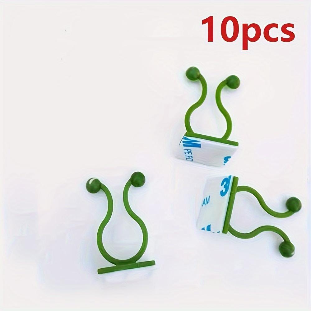 

10/20 шт. самоклеящиеся настенные зажимы для растений, для лозы, украшения внутри и снаружи помещения, невидимое крепление проволоки, поддержка настенных зажимов для сада 20pcs