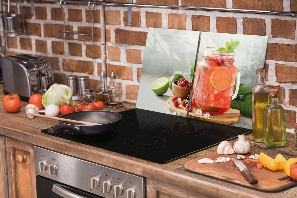 SZKLANA PŁYTA OCHRONNA DESKA 75x52 DRINK