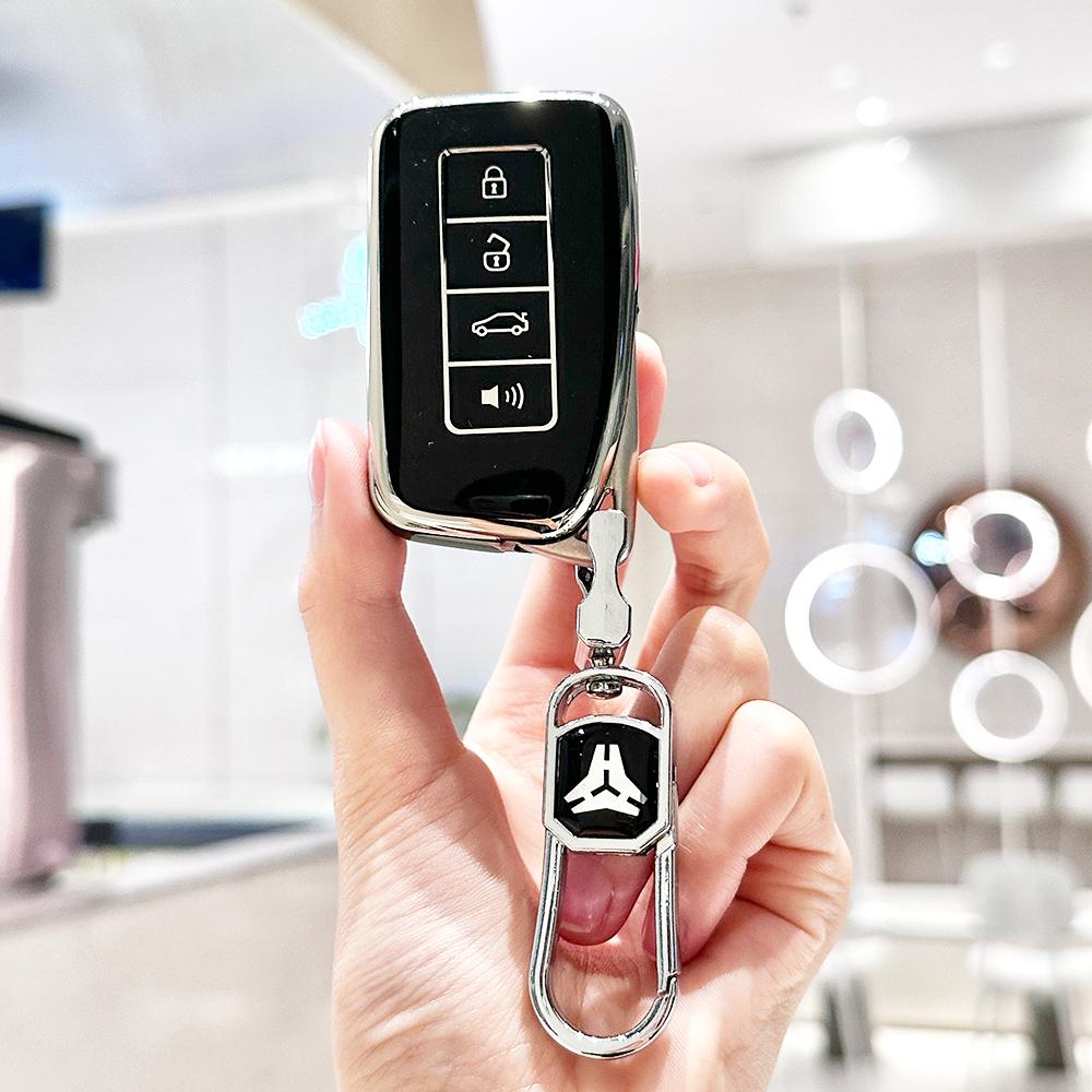 Soft Tpu Car Key Cover Case For Lexus Nx Gs Rx Is Es Gx Lx Rc 200 250 350 Ls 450H 300H Shell Holder Keychain Accessories