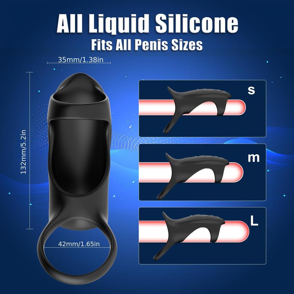 Vibrating Cock Ring Penis Vibrator Silicone Prostate Massager G-Spot Stimulator Sex Toys For Male