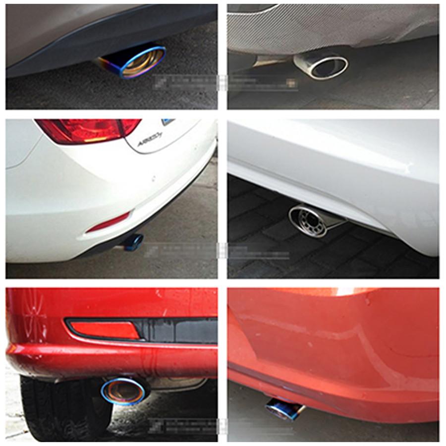 Negru 62MM Oțel Inoxidabil Automobile Mașină Țeavă de Eșapament Vârf țeavă Coadă Acoperire Toba de Eșapament Styling Auto