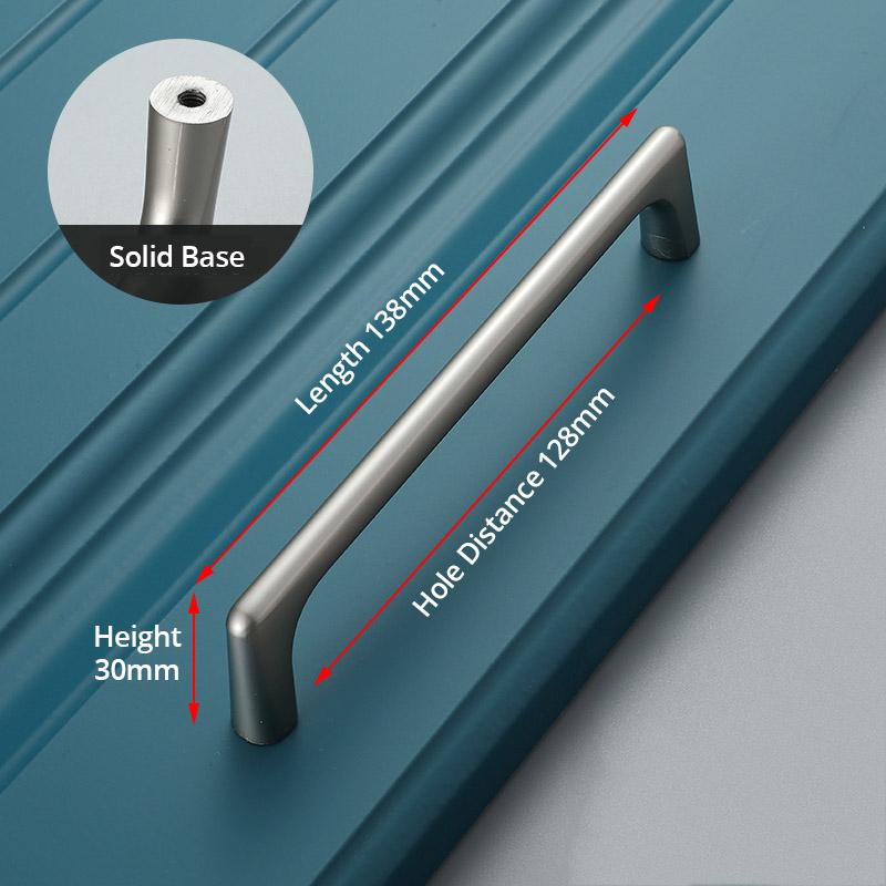 KAK Zinc Alloy Pearl Gray Gold Cabinet Handles Solid Drawer Knobs Kitchen Cupboard Door Pulls Furniture Handle Cabinet Hardware