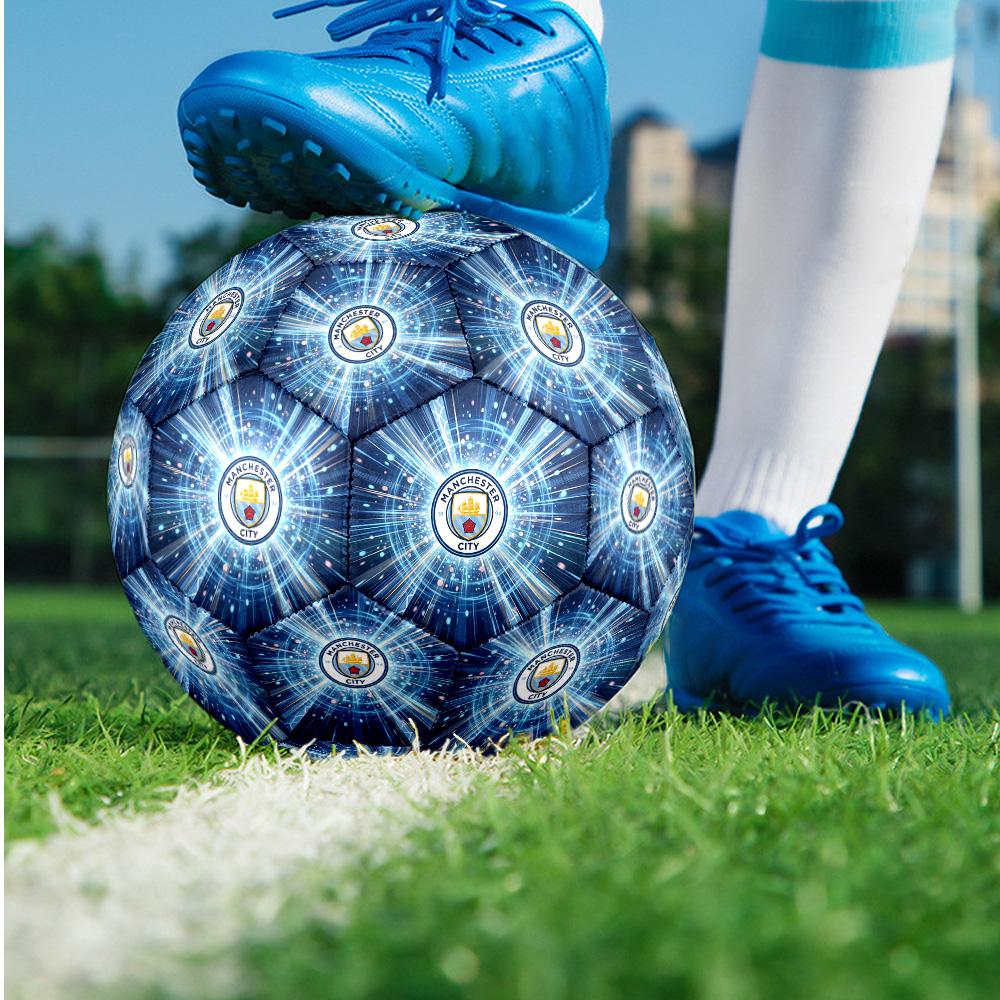 Manchester City Theme soccer ball Size 5 Soccer Ball Soft Touch Professional Training Football for Outdoor Sports