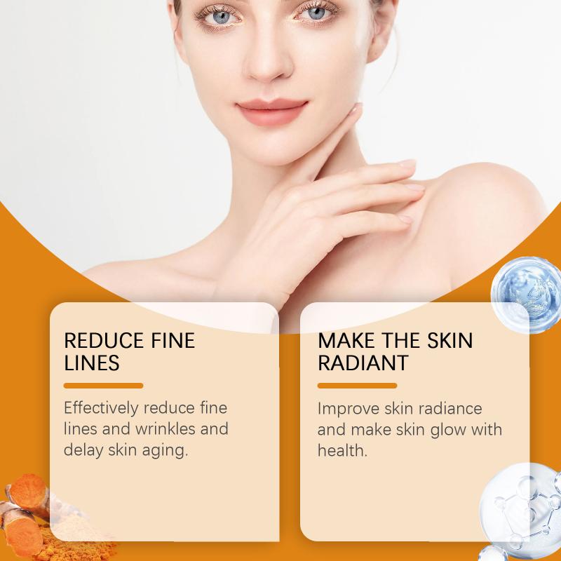 Turmeric Body Lotion Brightening Skin Radiance Rejuvenating Cream Improve Dullness Even Skin Tone Moisturizing Body Care Product