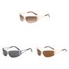 Europen Retro Narrow Frame Sunglasses With Uv400 Protection For Outdoor Activities And Parties
