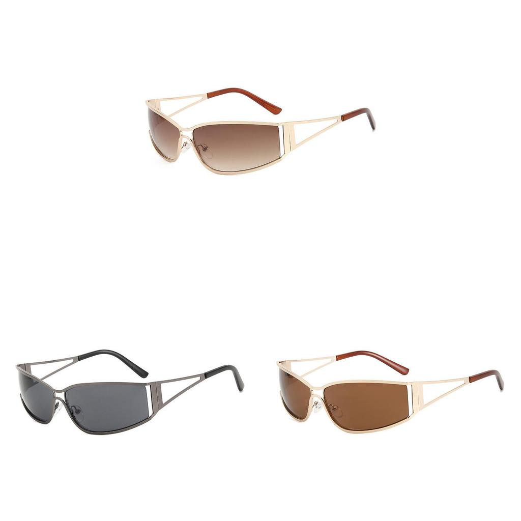 Europen Retro Narrow Frame Sunglasses With Uv400 Protection For Outdoor Activities And Parties