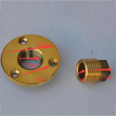 1/2 NPT Brass Garboard Drain Plug Replacement for Marine Boats Yacht Kayak Canoe