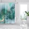 Colorful Galaxy Space Print Shower Curtain Psychedelic Sea Of Clouds Bath Curtain Decoration Waterproof Fabric Bathtub Screen