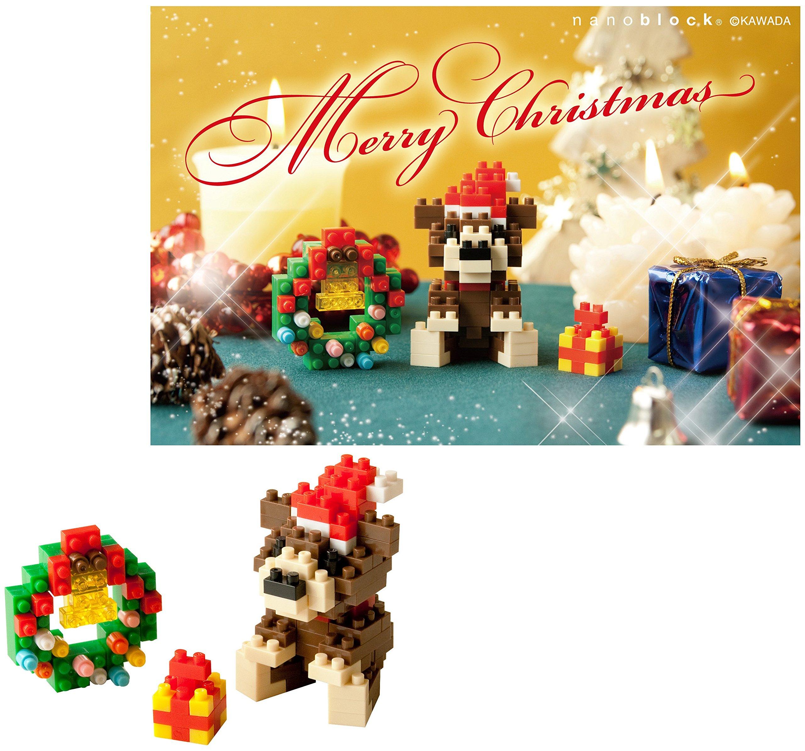 

Рождественская открытка Nanoblock 2016 [Медведь]A NP072