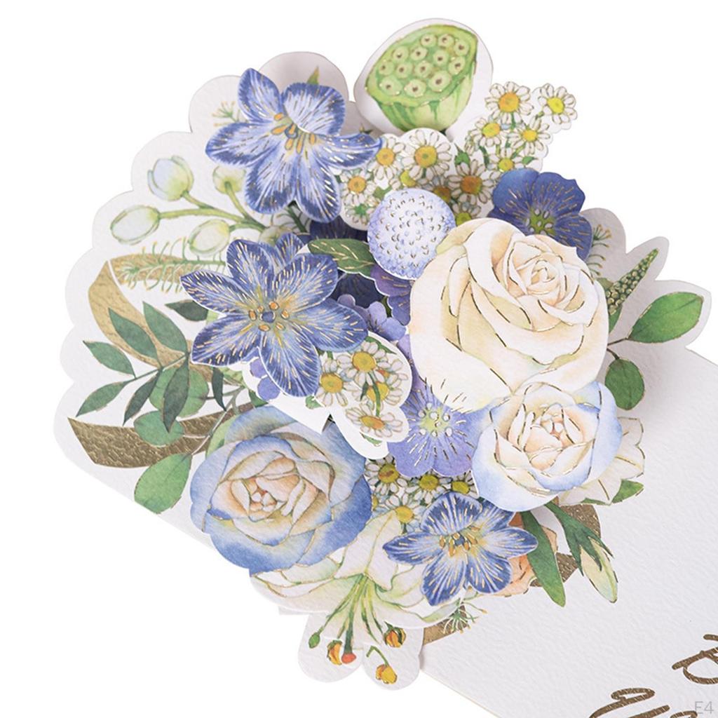 3D Flower Card with Envelope for Mother's Day And Year Celebrations