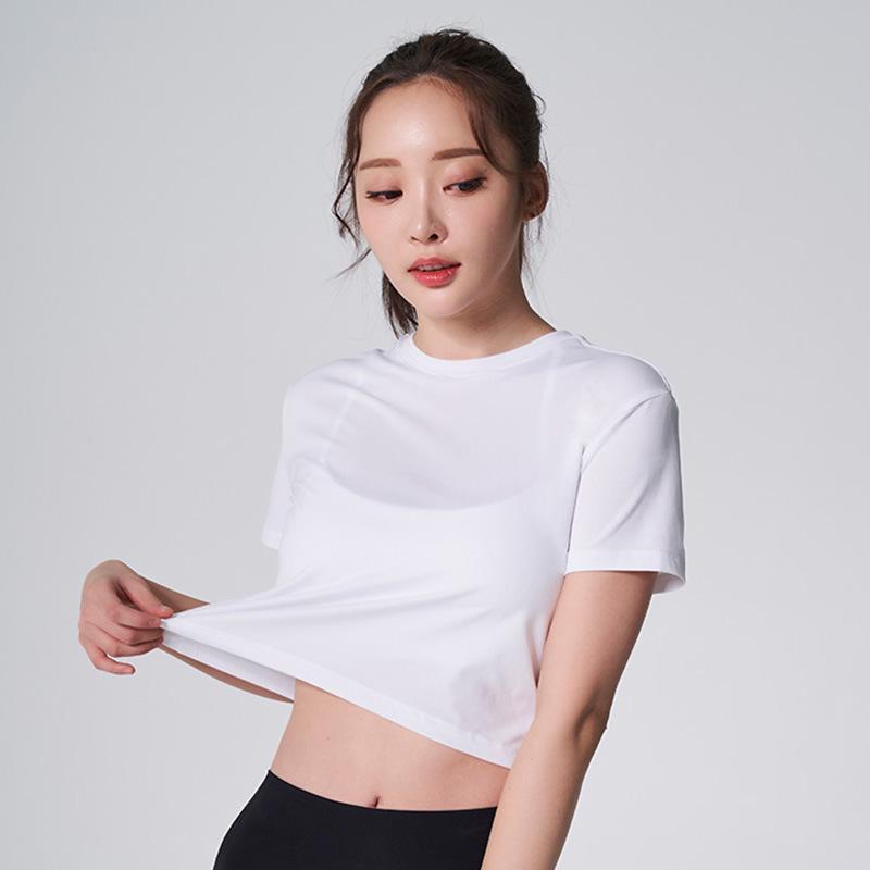 Women's Quick-Dry Slim Fit Short Sleeve Yoga & Gym Top