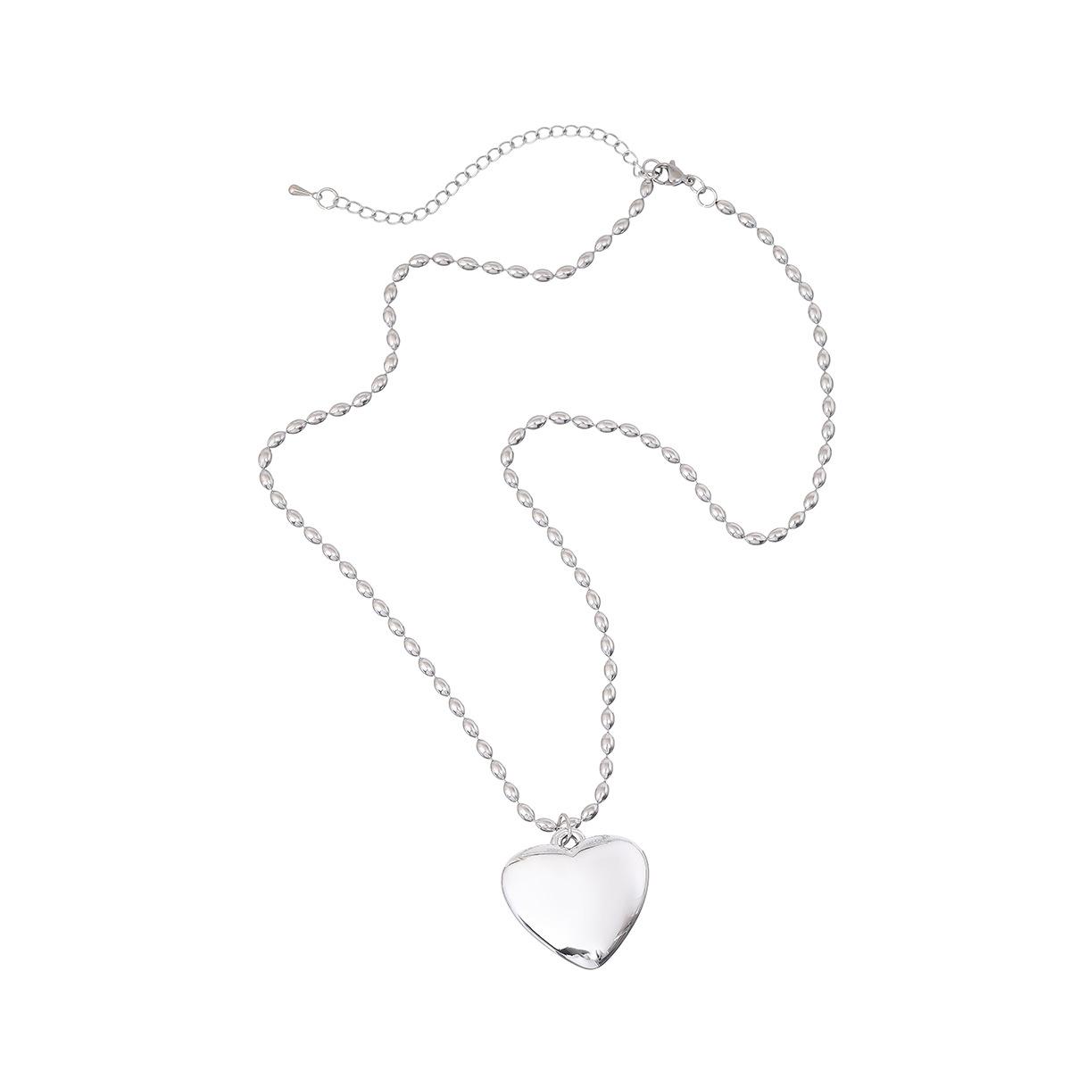 

Creative Design Three-Dimensional Simple Big Love Necklace, High-End Fashion Personalized Pendant