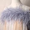 5-Layer Color Encrypted Bold Ostrich Feather Strip Latin Dance Dress Fashion Diy Handmade Clothing Accessories