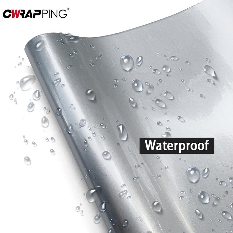 Glossy Car Stickers Aurora Silver Car Body Film Air Release Vinyl Wrap Film Waterproof Color Change Sticker for Auto Accessories