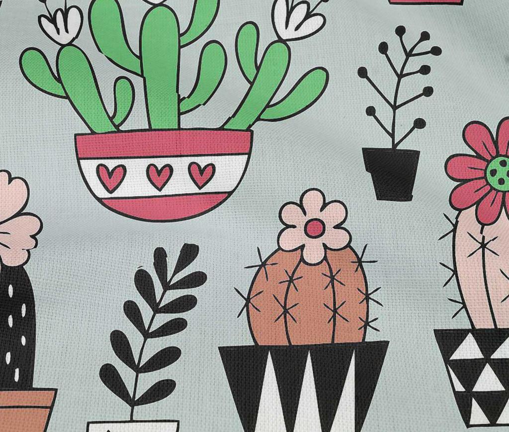 oneOone Cotton Flex Dusty Green Fabric Cactus Diy Clothing Quilting Fabric Print Fabric By Yard 40 Inch