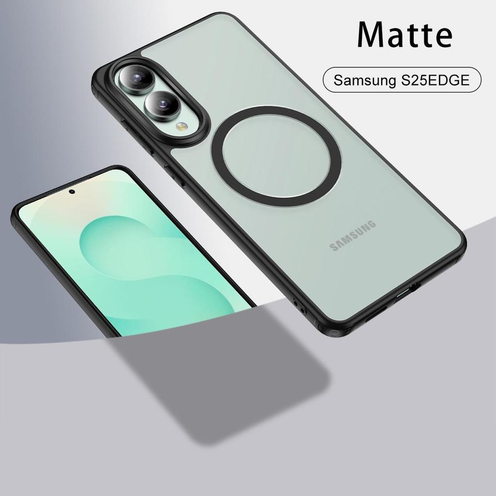 Samsung S25 Ultra Transparent Magnetic Phone Case, A17/S25FE Compatible, Anti-Drop, Skin-Feel Protection