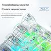 AULA Wolf Spider F68 Transparent Bluetooth Wireless Mechanical Keyboard, Three-Mode, Hot-Swappable Ice Soul Switches