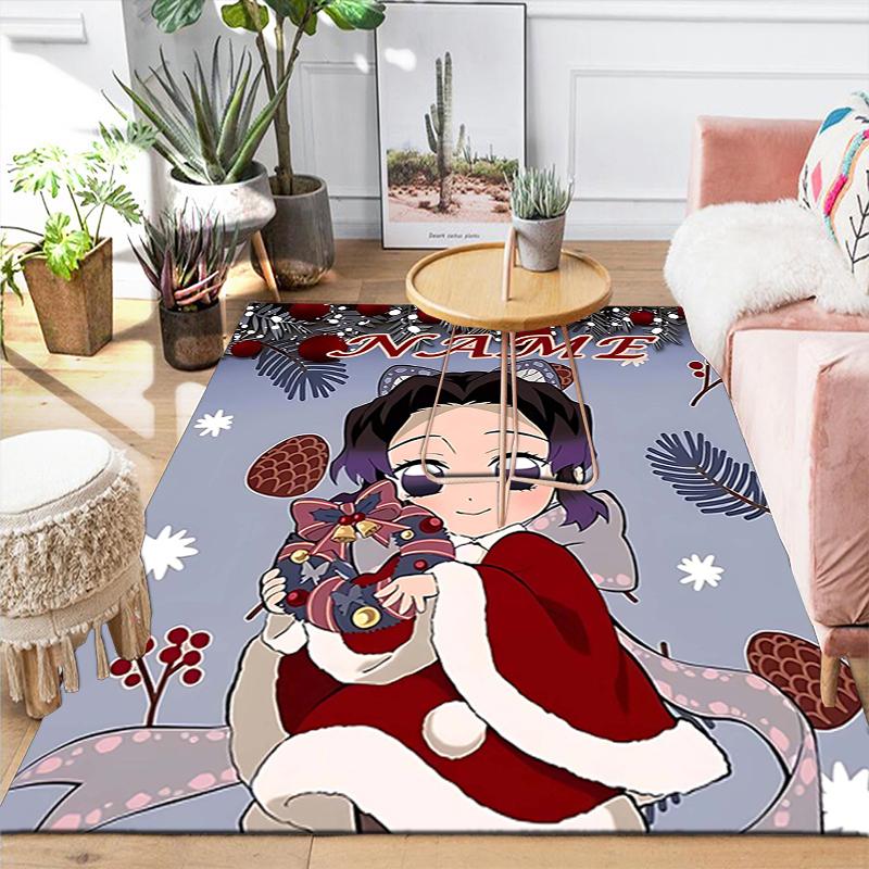 Custom 1Pc Christmas Spirit Art Rug Office Carpet Indoor Outdoor Entrance Doormat Nonslip Soft And Comfortable Living Room D291524