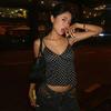 Women Polka Dot Lace Trim Camisole V Neck Spaghetti Strap Casual Solid Color Cropped Top