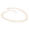 Starry Sky Russian Purple Gold Sparkling Sequin Anklet for Women - Rose Gold Plated