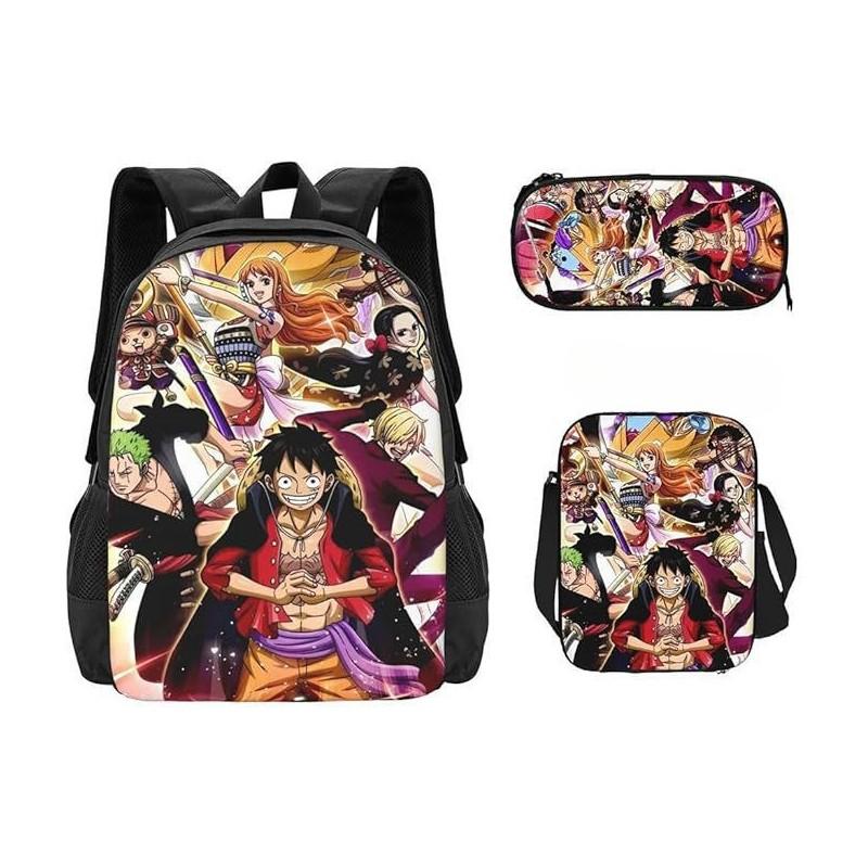 One Piece Backpack Set For Kids With Breathable Oxford Fabric And Cartoon Character Design For School Use