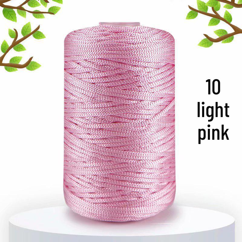 125g Lightweight Ice Silk Linen Yarn for Summer Hats, Medium-Fine Knitting, DIY Bags, Cushions & Shiny Hollow Yarn