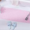 Duschmatte für Badewanne 40 x 16 Zoll Rutschfest und Extragroß, Badewannenmatte mit Saugnäpfen, Waschmaschinenfeste Badezimmerteppiche mit Abflusslöchern, Hellrosa